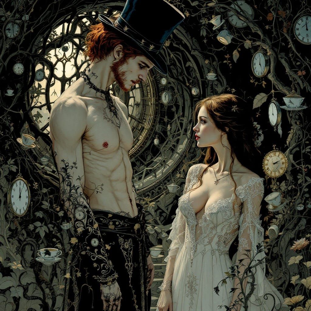 Mysterious Encounter in a Gothic Wonderland