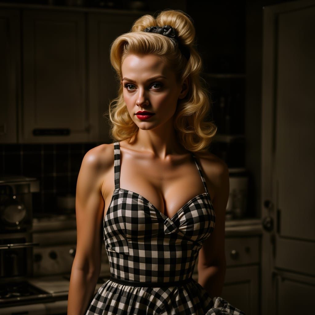 Hyperrealistic Blonde Elf Woman Portrait