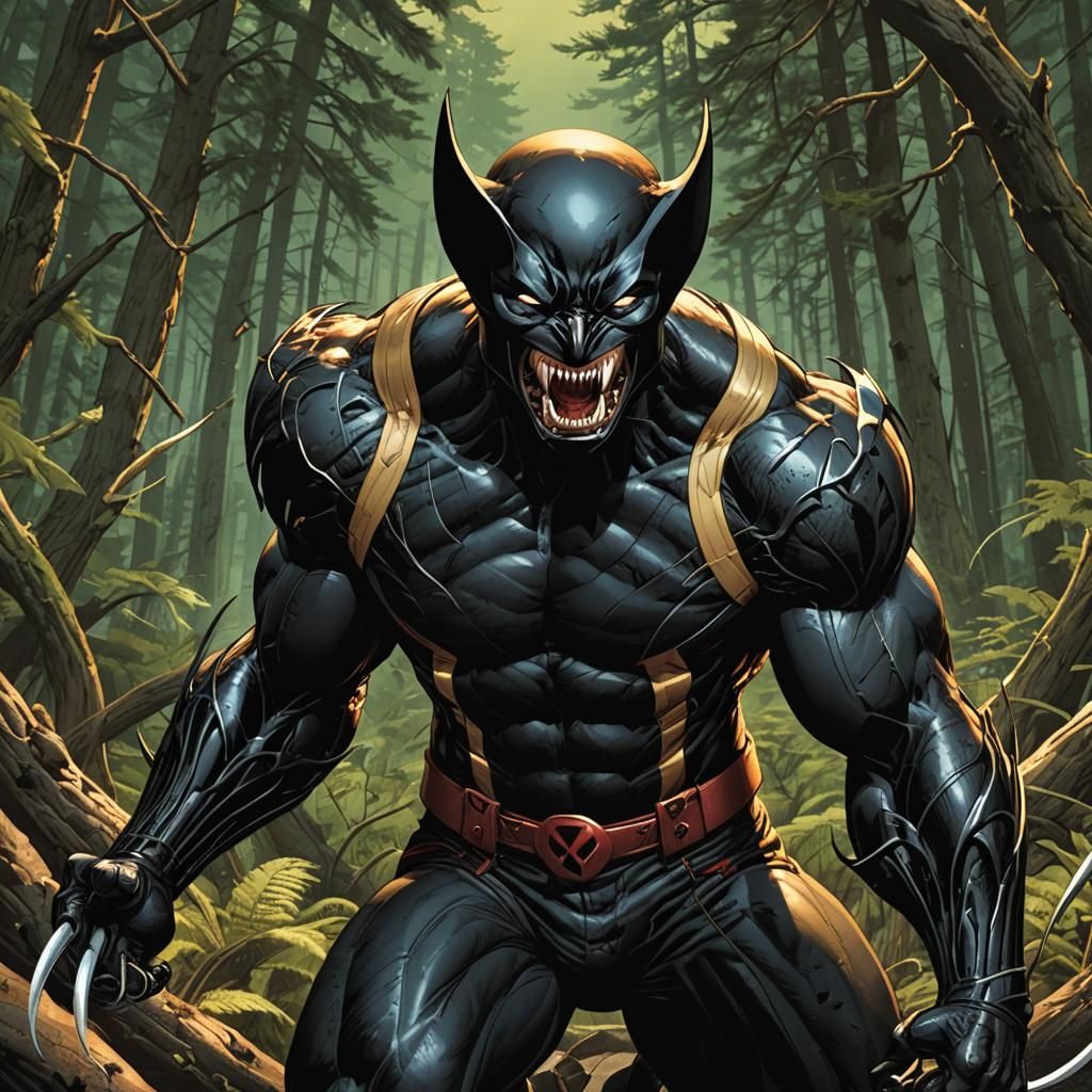 Wolf Venom, the Wolverine-Venom hybrid variant from the Veno...