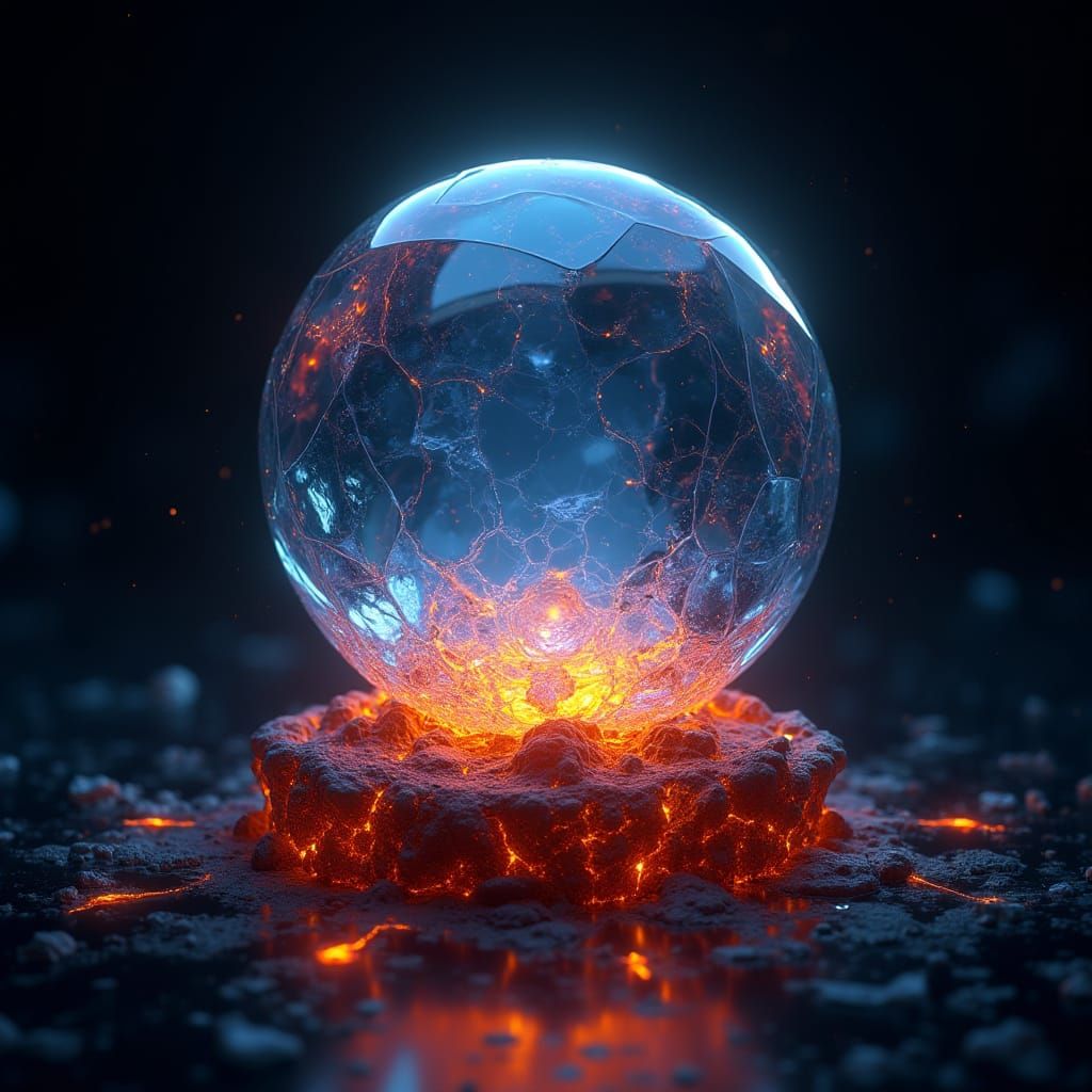 Surreal Light Symphony Logo in Cyberpunk Style