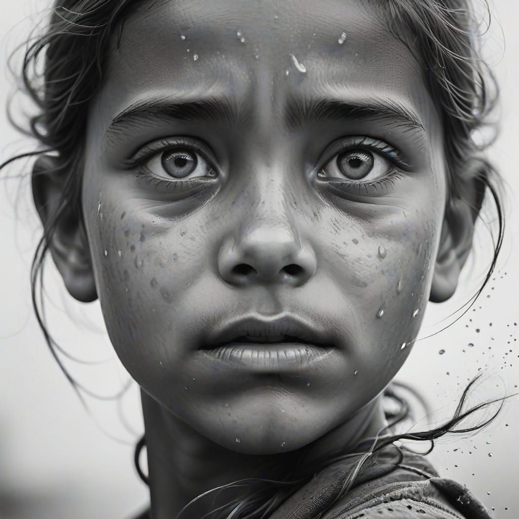 A Distraught Young Girl's Emotion as a Train Departs in the ...