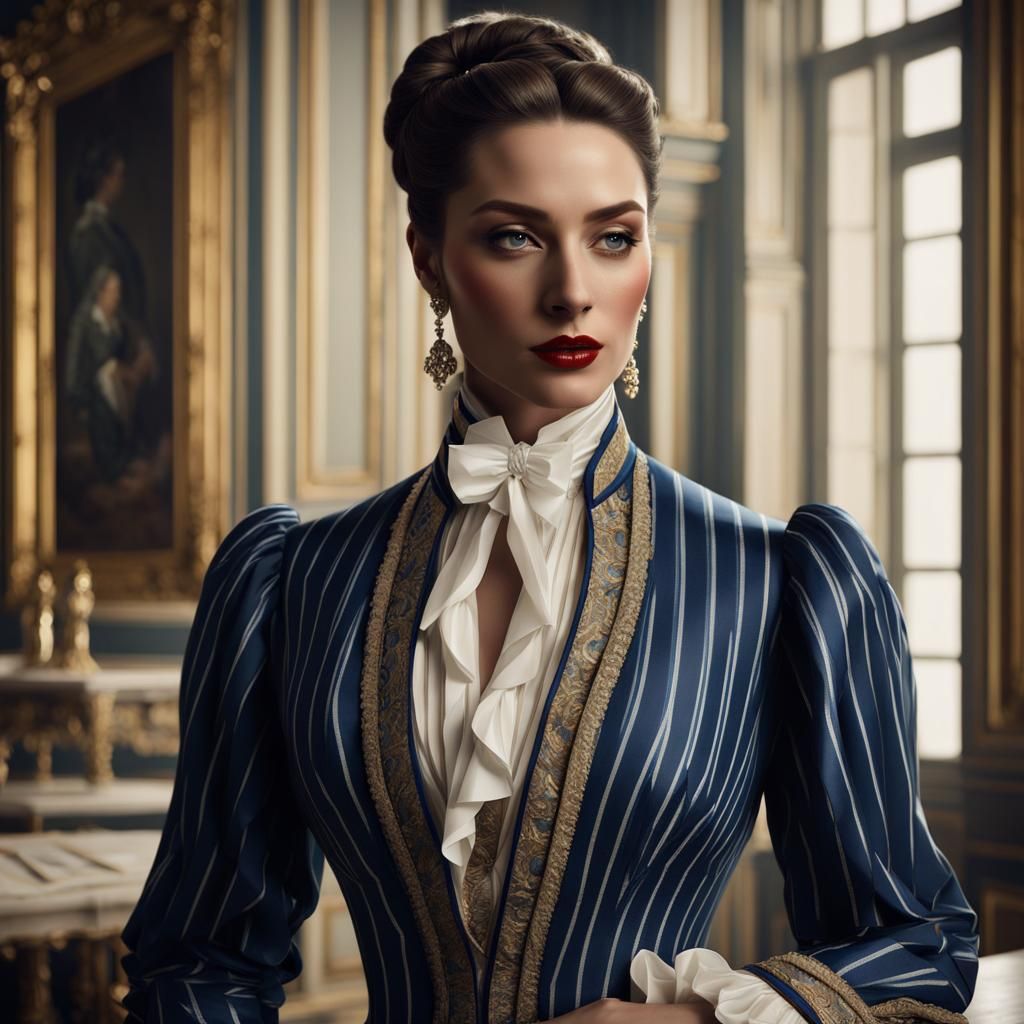 19th Century Bourgeoise Portrait with Volumetric Lighting