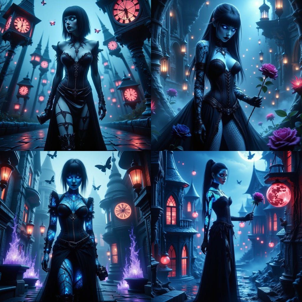 Stylized Winona Ryder as Lydia Deetz, Strange and Peculiar