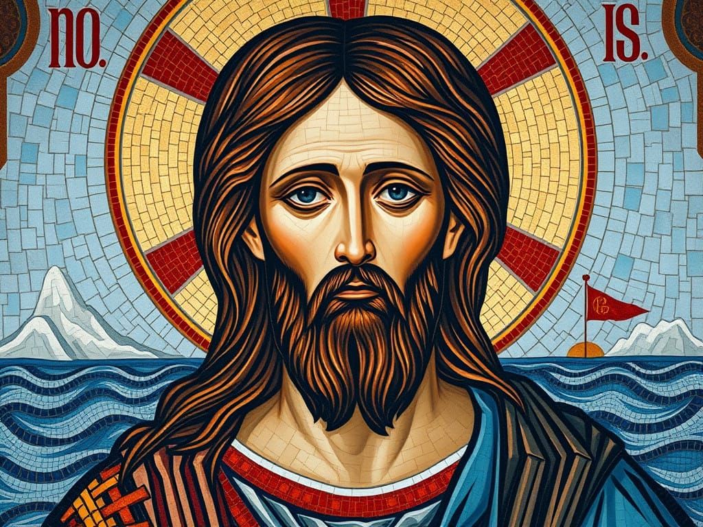 Sacred Masterpiece in Byzantine Icon Style