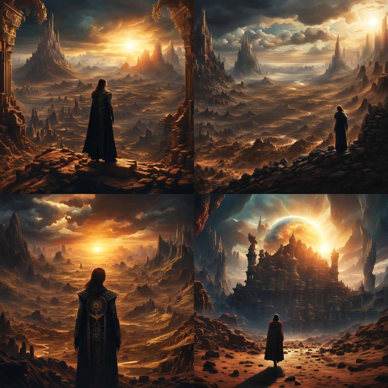 Sister of Sun's Shadow: Epic Digital Matte Painting