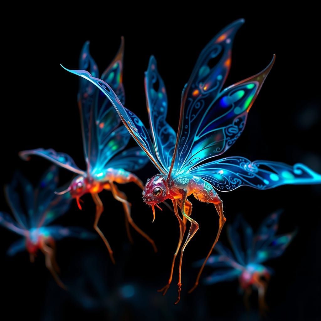 Celestial Beings in a Dreamlike Realm