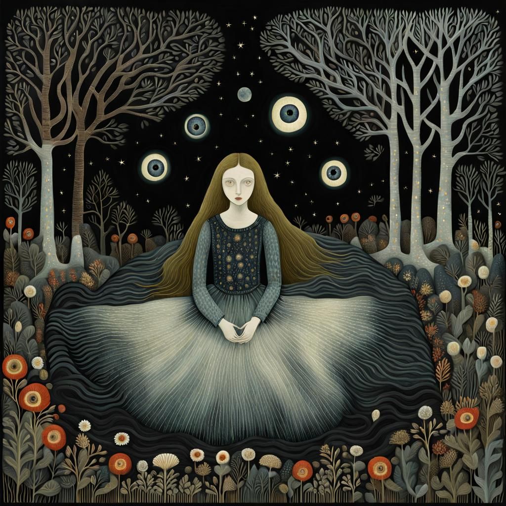 Glowing Bio Art Collage of Mythological Creatures