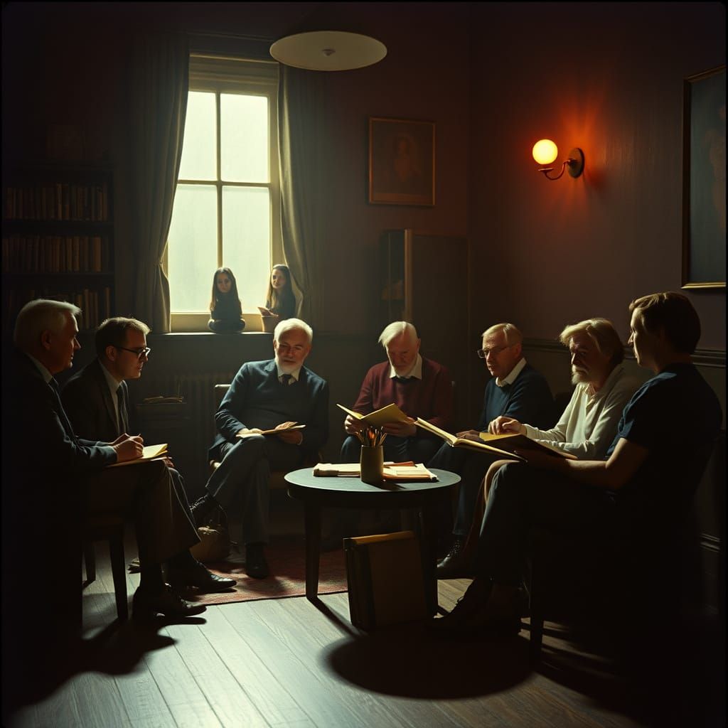 Seven Writers Discuss Stories in Atmospheric Film Still