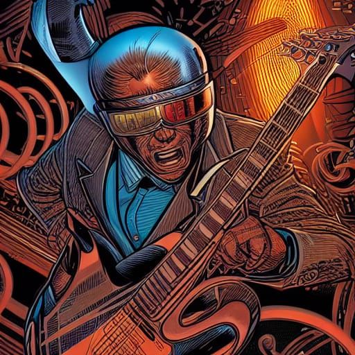 Rhythm King: Comic Book Art by Brooks and Mumford Style