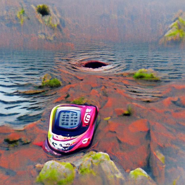 Nokia 3310 Falls into Lunar Crater