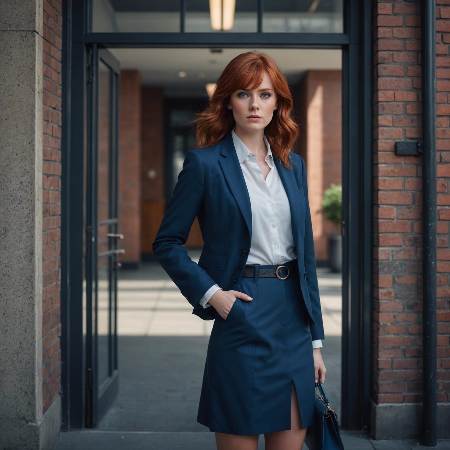 Woman Ready for Job Interview: Fantasy Concept Art