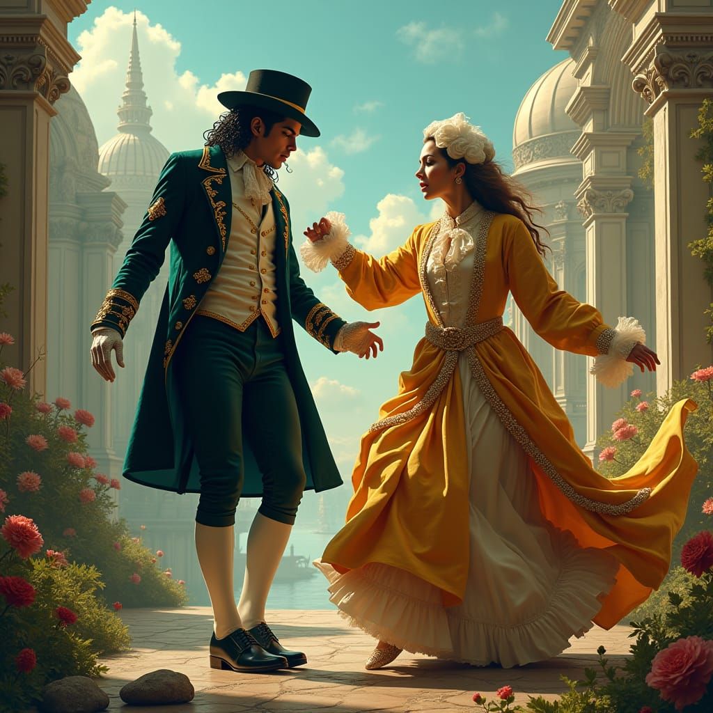 Surreal Dance: Michael Jackson and Da Vinci in Baroque Dream...