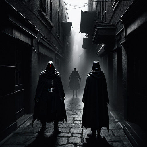 Dark Fantasy Cockroach Assassin Emerges from Shadows