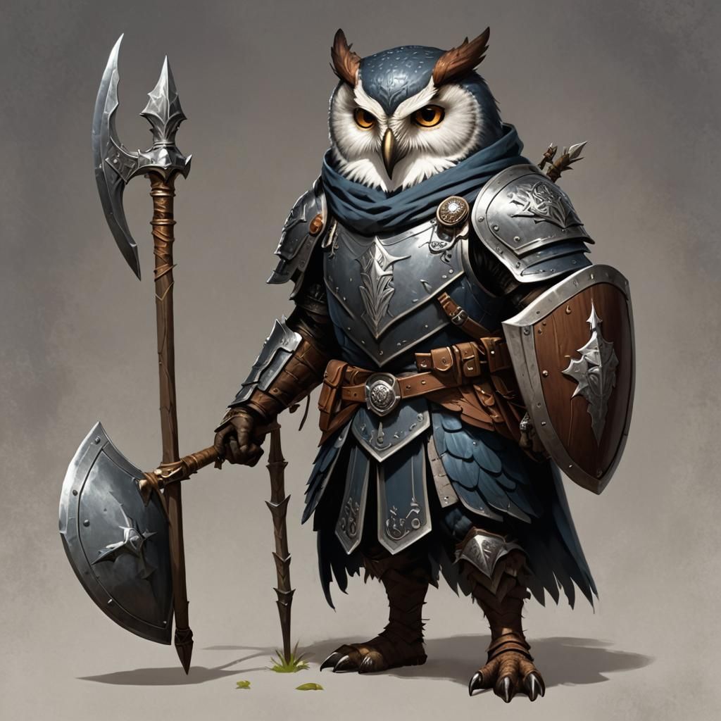 Owlin Grave Domain Cleric Ready for Battle