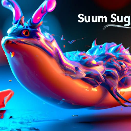 Cartoon Cyberpunk E-sport Logo in 3D Digital Art