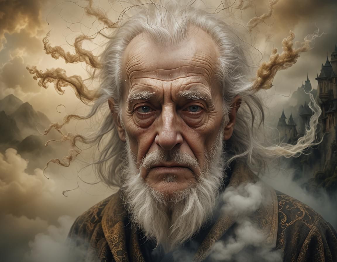 Alzheimer's Disease Personified in Digital Matte Painting