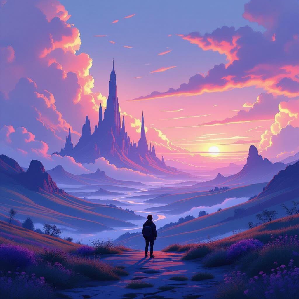Surreal Landscape Inspired by Digital Concept Art
