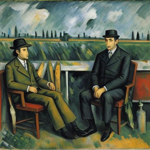 Abstract Expressionist Composition Inspired by Soutine and C...