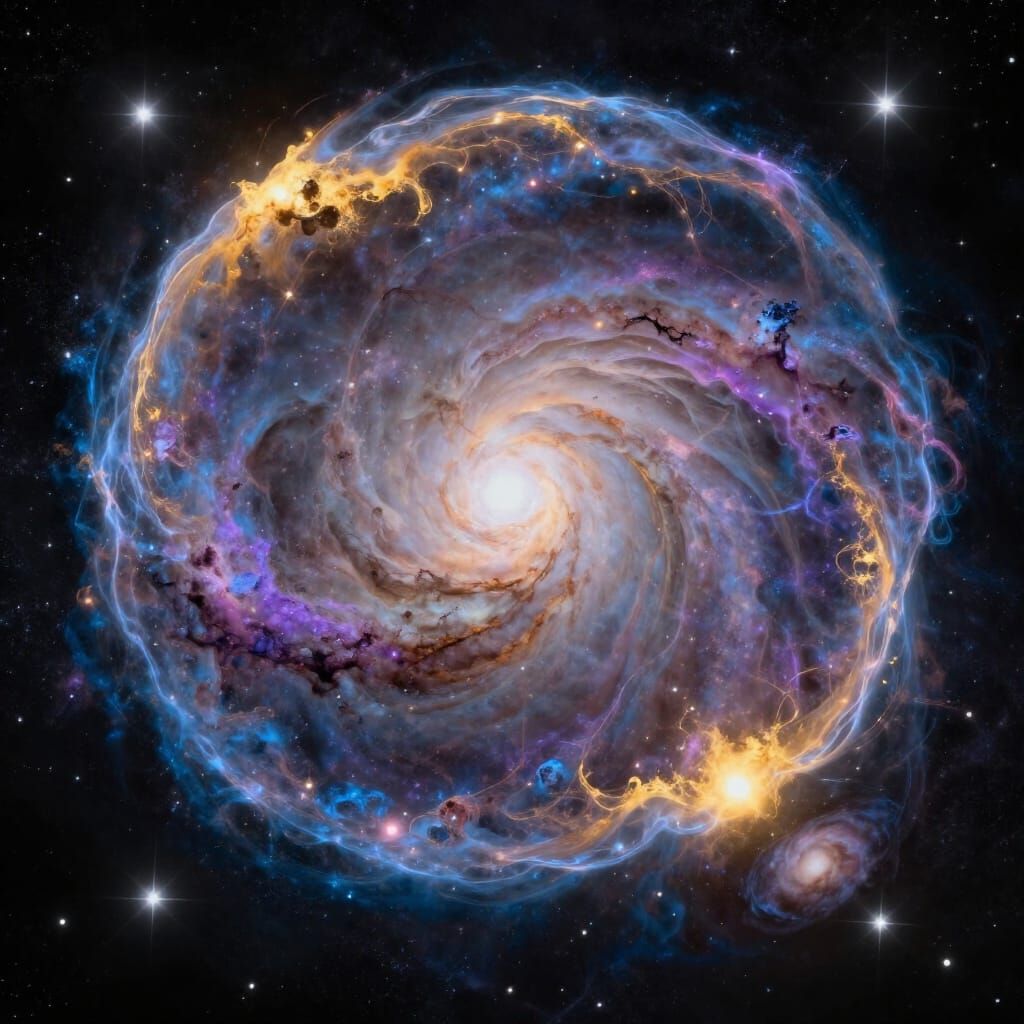 Cosmic Thought Bubble: Infinite Worlds in Luminous Detail