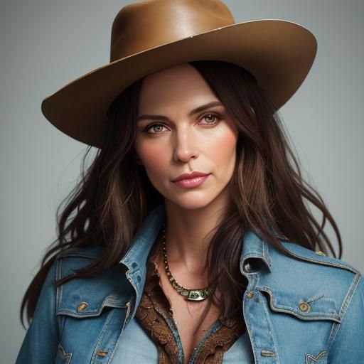 Country Girl Portrait in Professional Photography Style