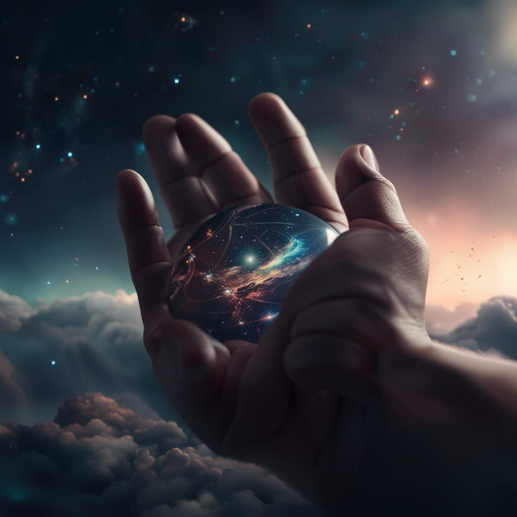 Hands Holding the Universe: Digital Matte Painting
