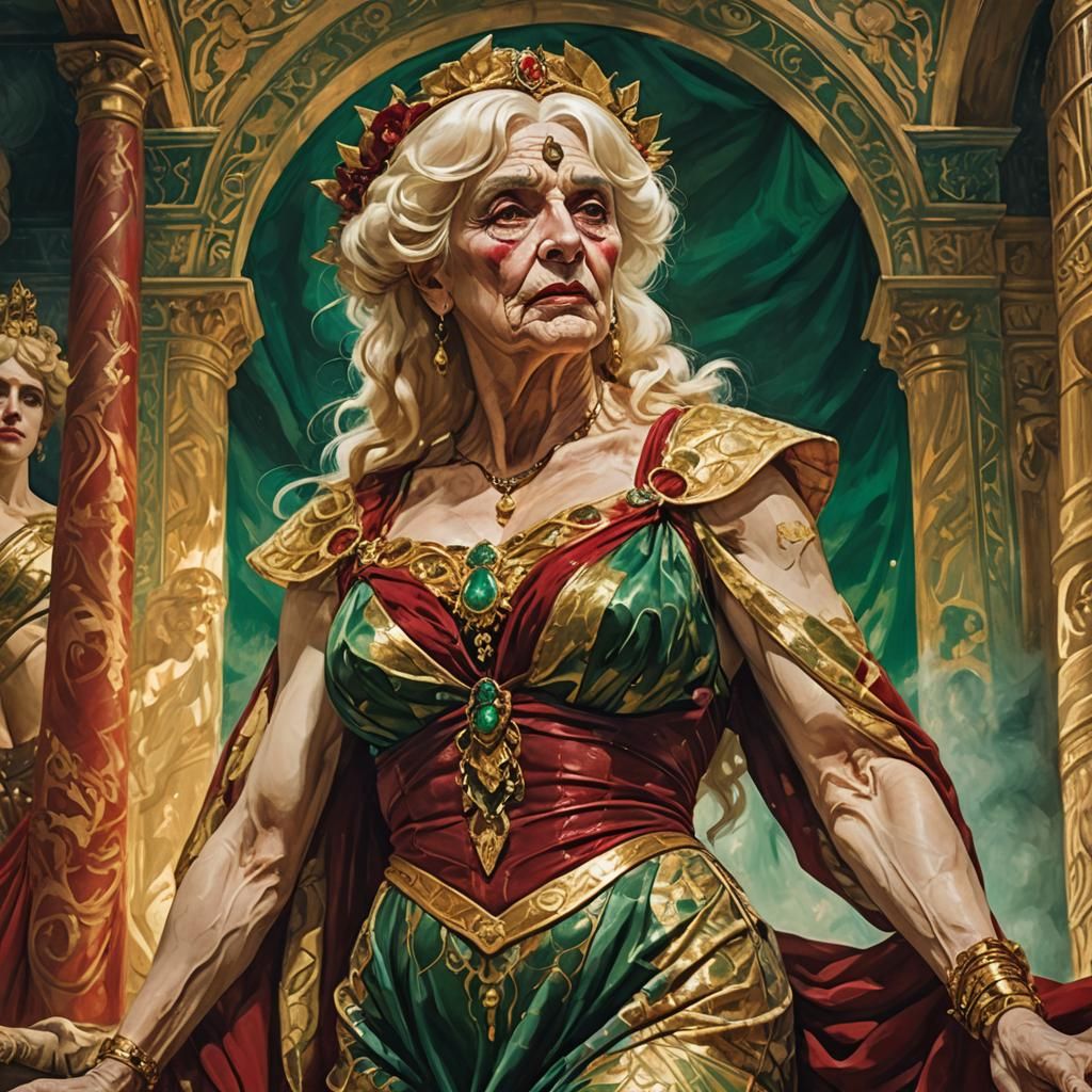 Transvestite as Messalina in Brothel, Alma-Tadema Style