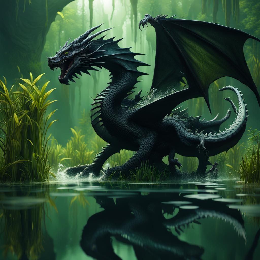 Black Dragon Rising: Fantasy Concept Art