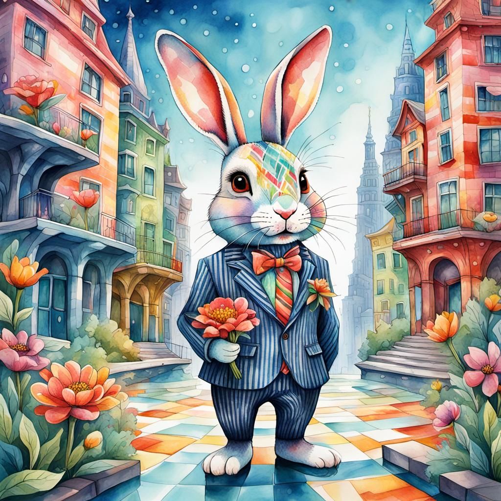 Delightfully whimsical rabbit. Bill Carman, Luis Gabriel Pac...