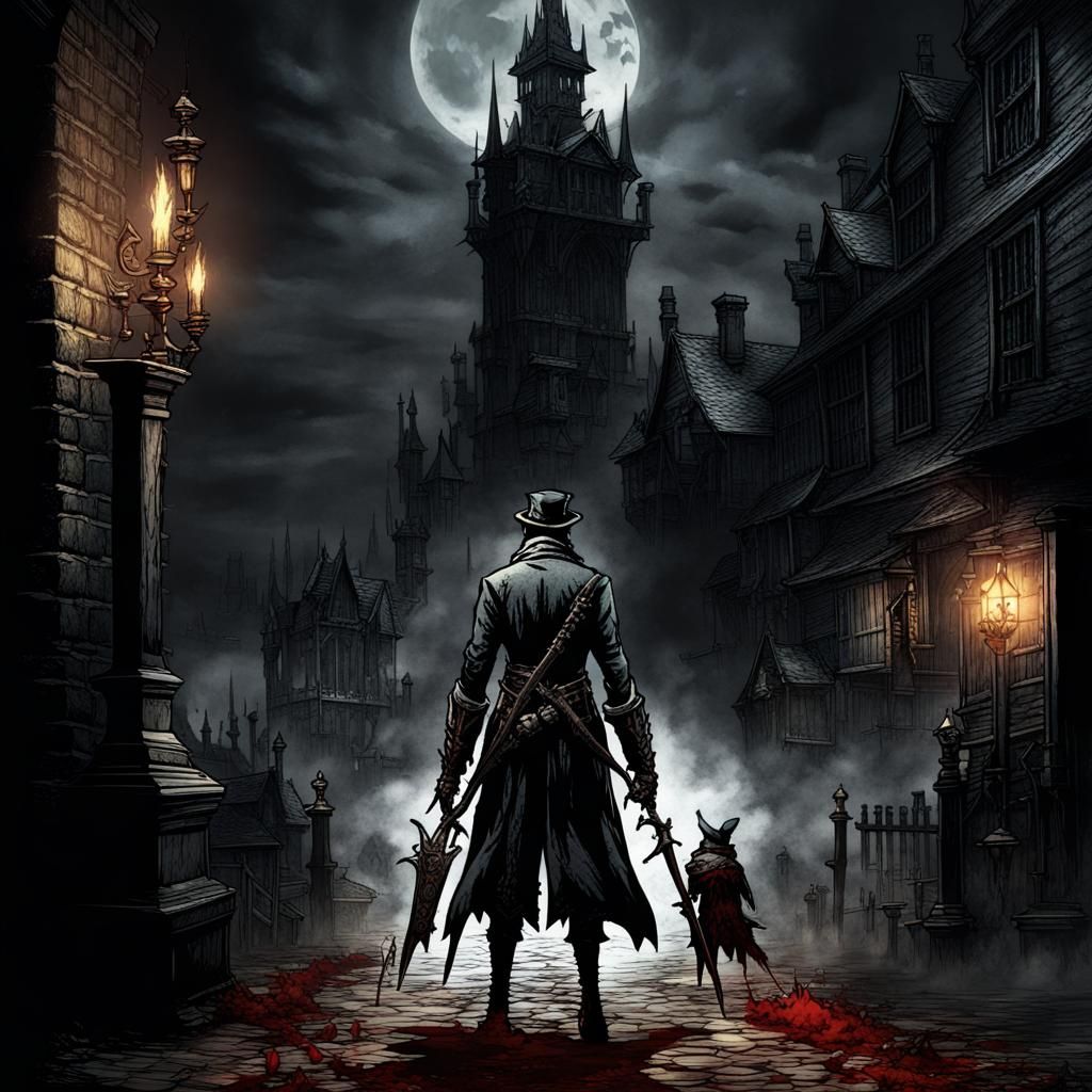 Bloodborne Inspired Dark Fantasy Art