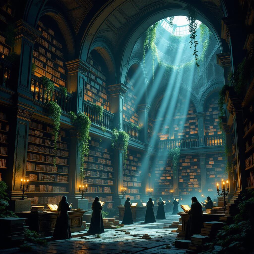 Colossal Mountain Library of Ethereal Books