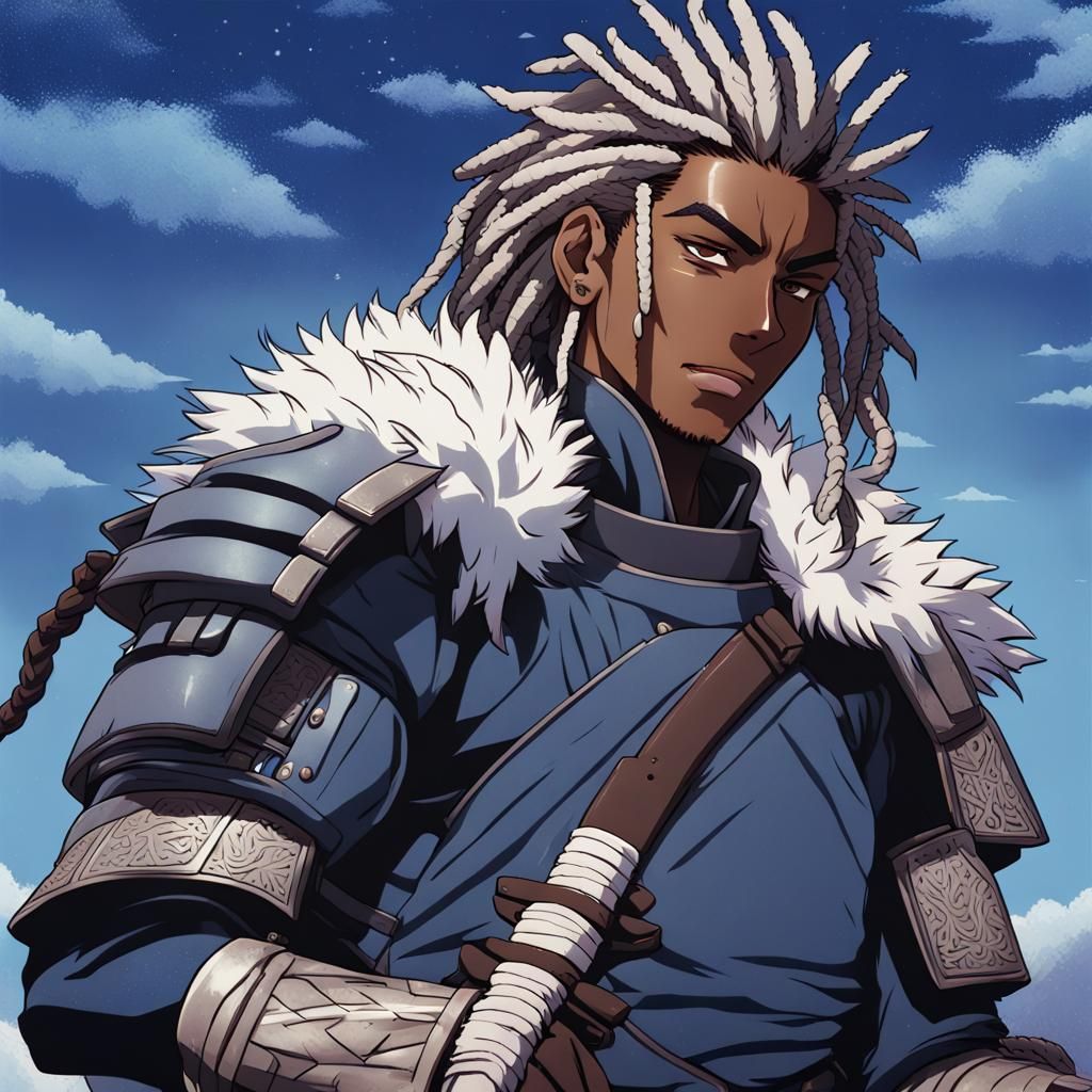 Anime Style Man in Armor Concept Art