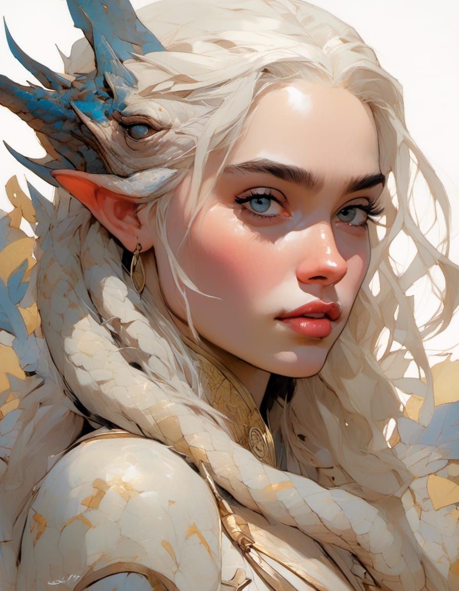 Detailed Portrait of Daenerys Targaryen