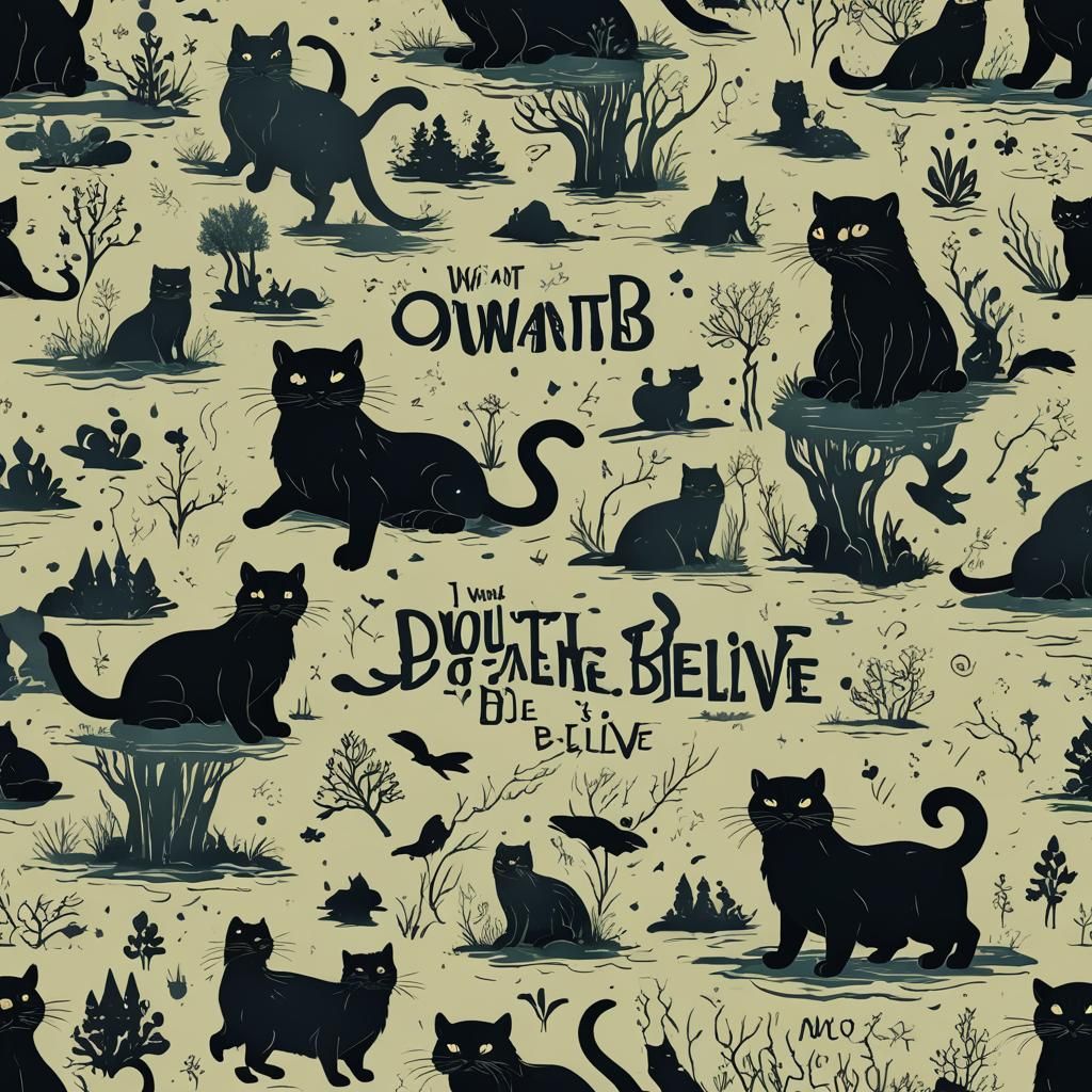 Fantasy Cat and Otter in Strange Neighborhood