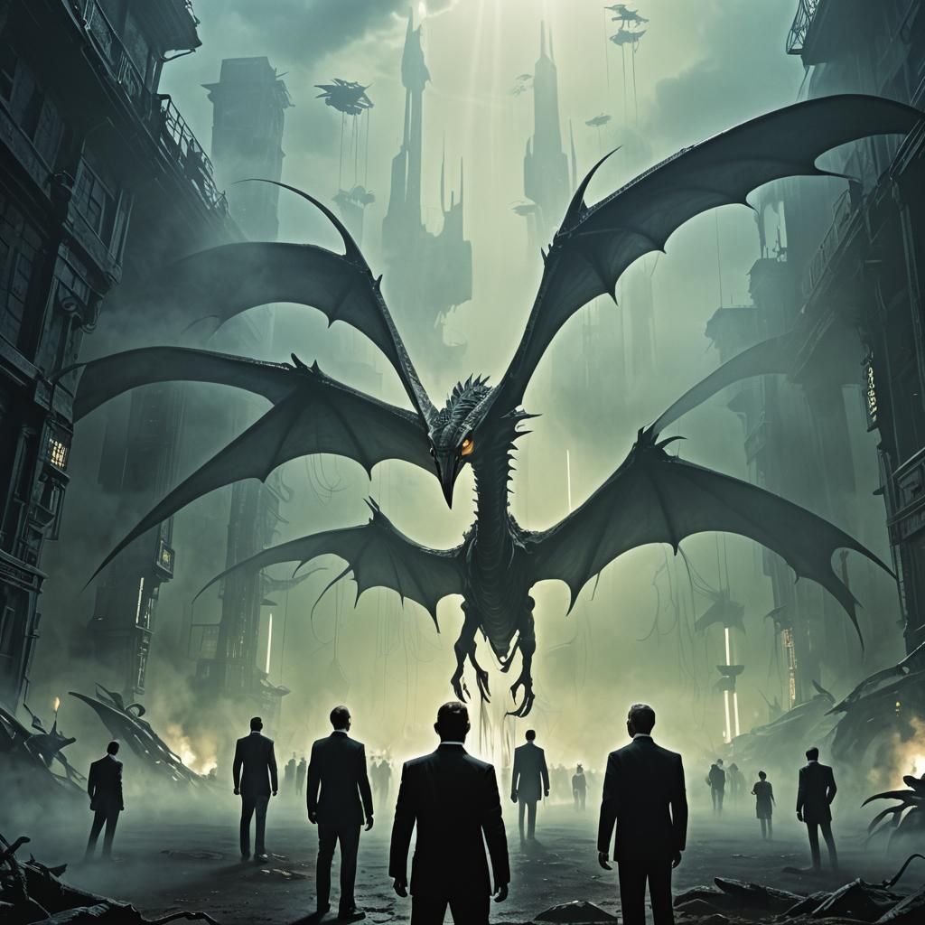 Sci-Fi Men in Black Watch Quetzalcoatlus