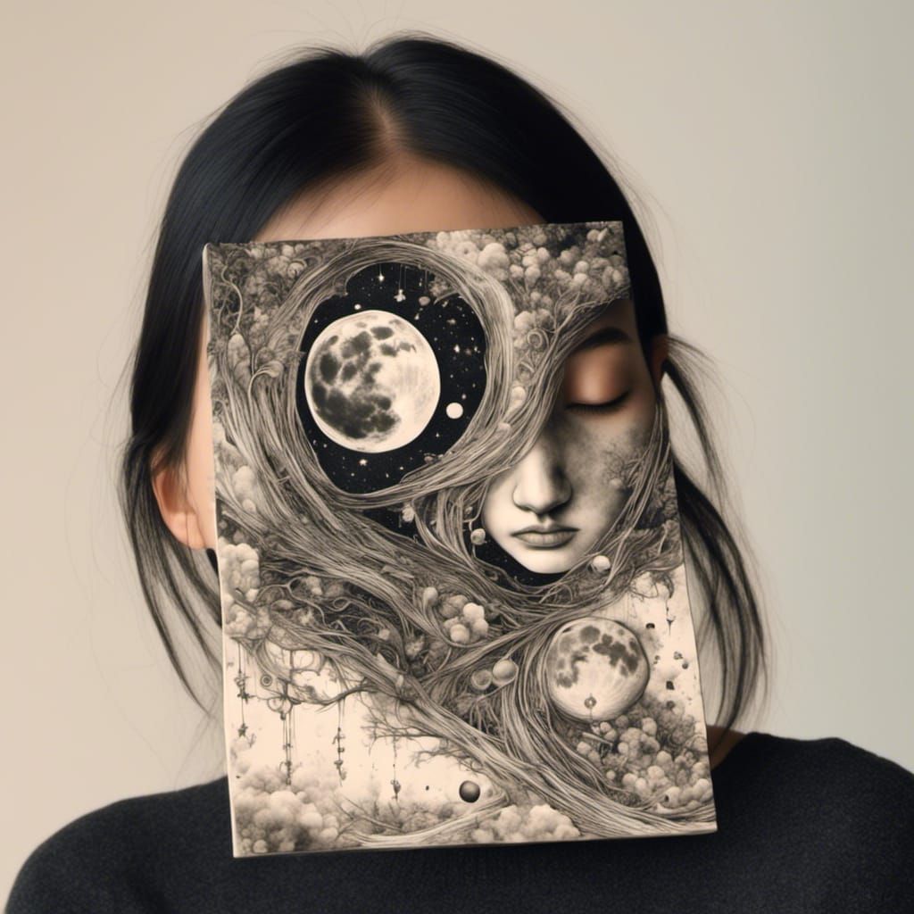 Surreal Collage: Melting Oil Canvas Apotheosis