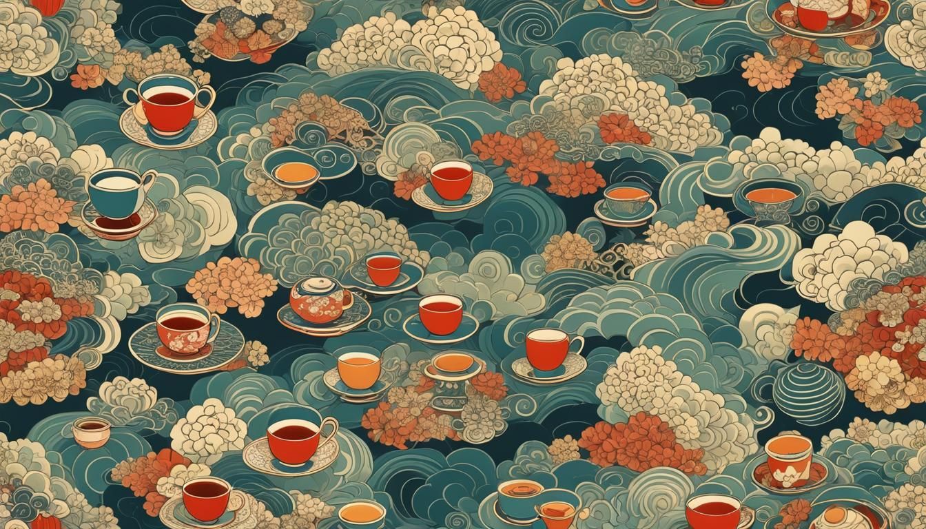 Japanese Tea Ceremony with Fractal Elements