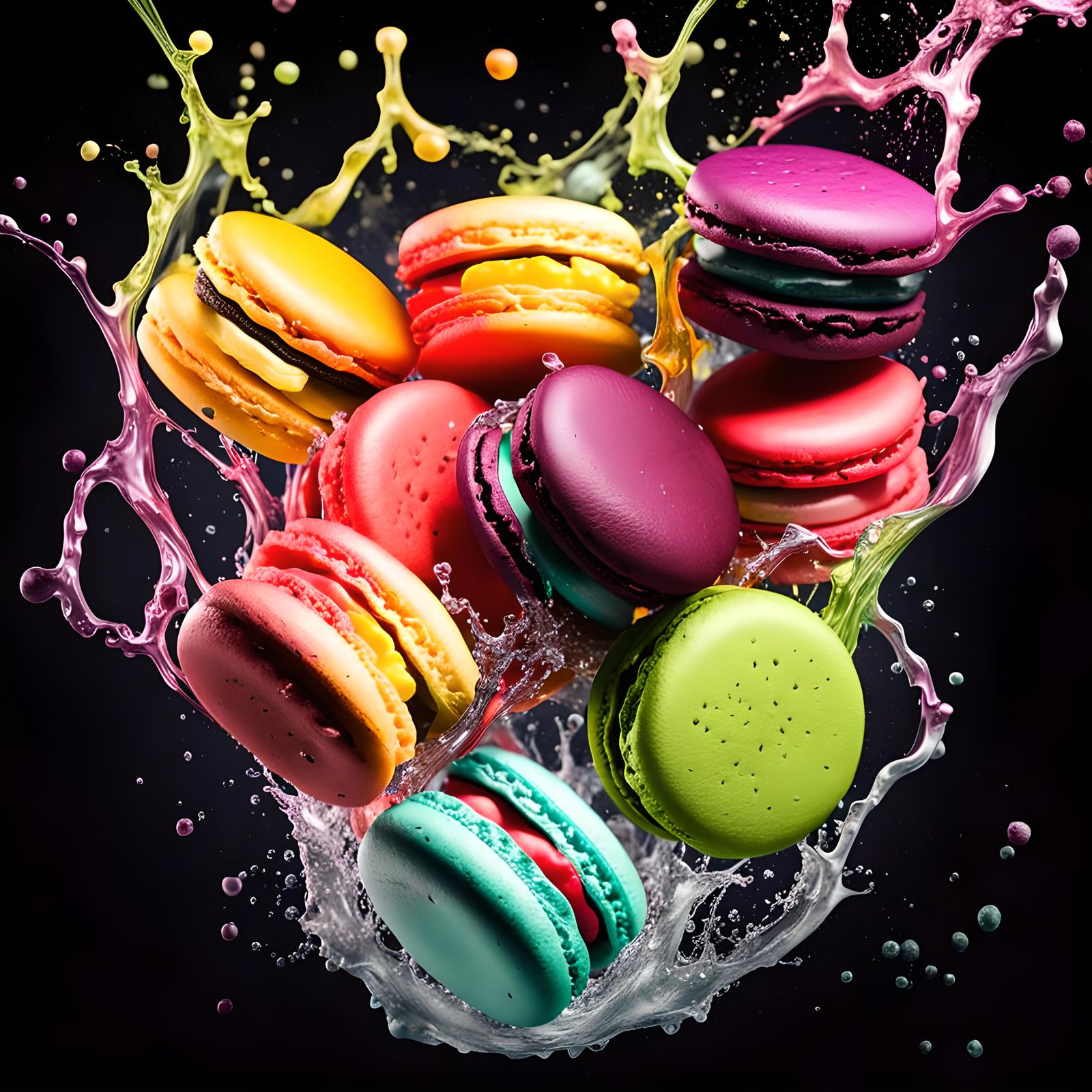 Oops Splash Of Exotic Fruit Macaroons.