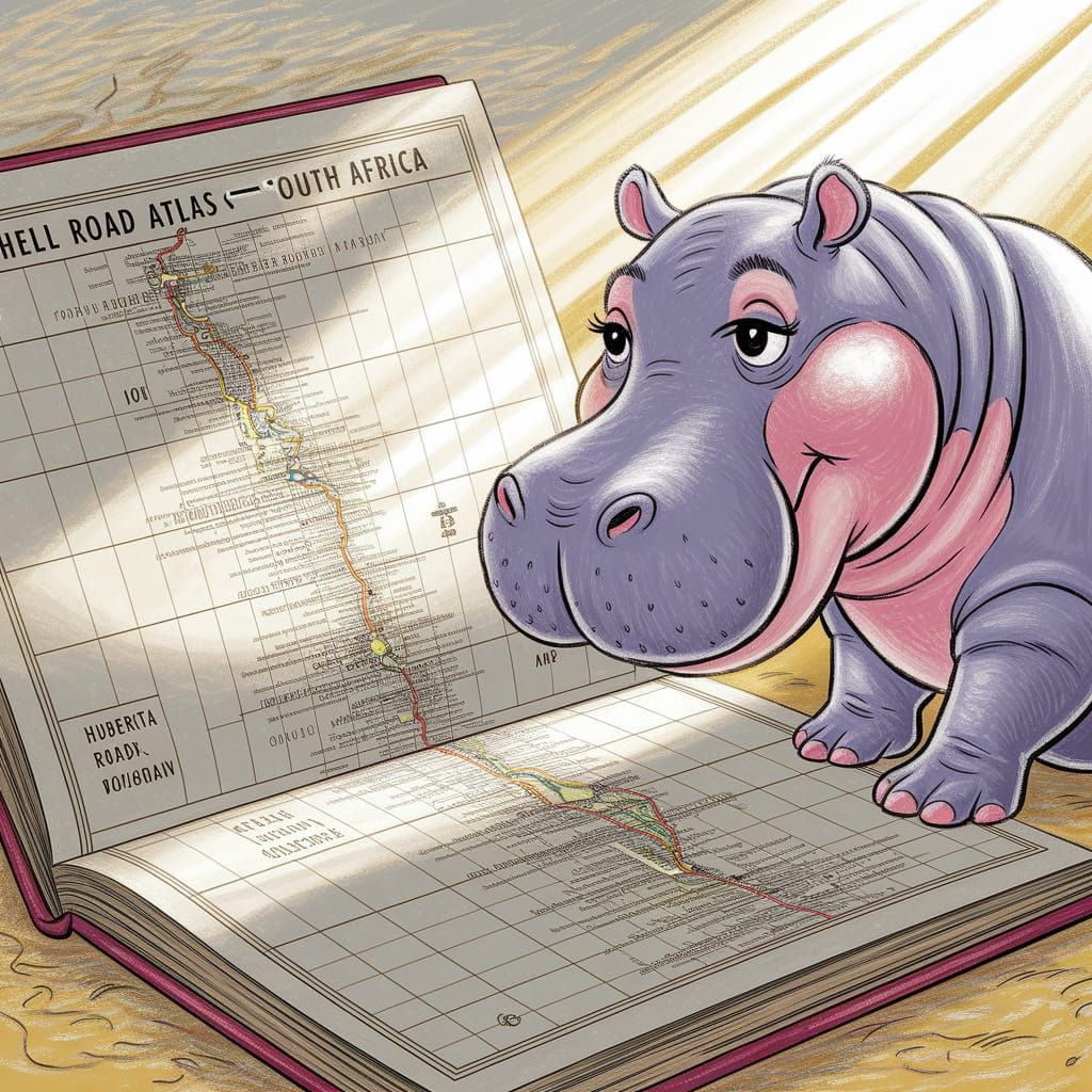 Huberta the Hippo's South African Voyage: Children's Book Ar...