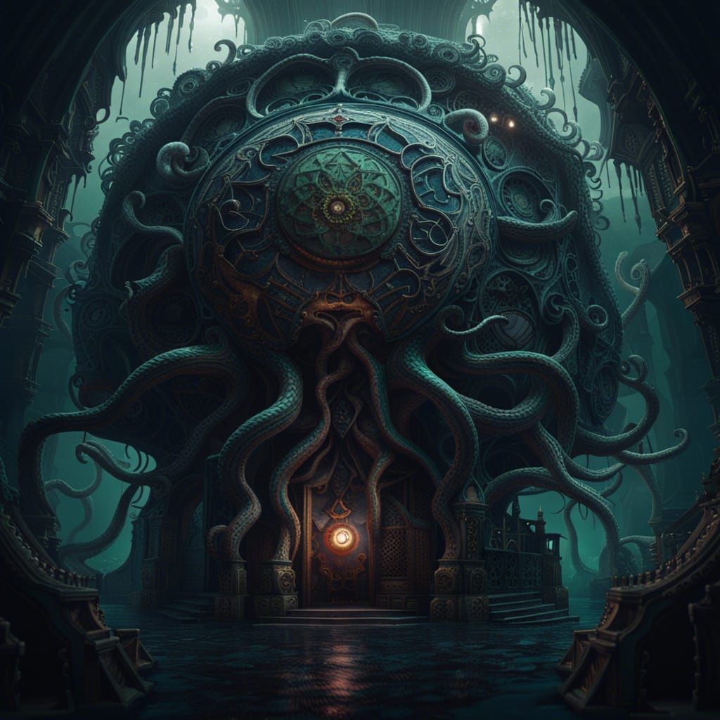 Yog-Sothoth in R'lyeh: A Dark Steampunk Vision