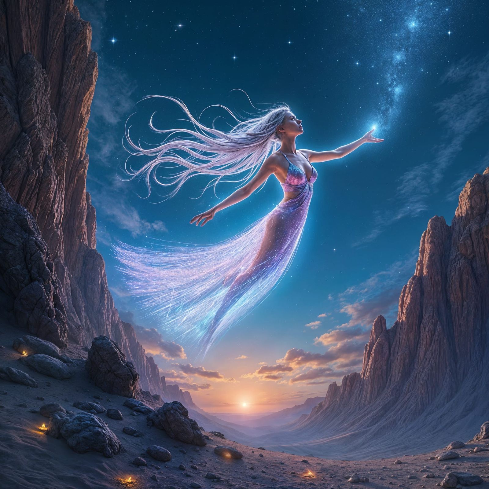 Celestial Being Astra Conjures Stars