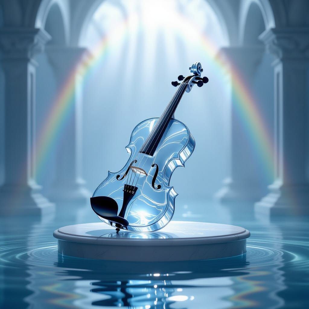 Water Violin in Ethereal Misty Chamber