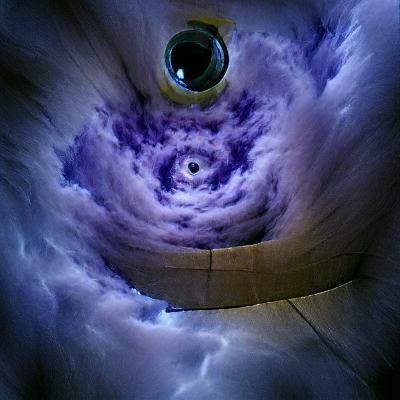 Dramatic Eye of the Storm Cloudscape