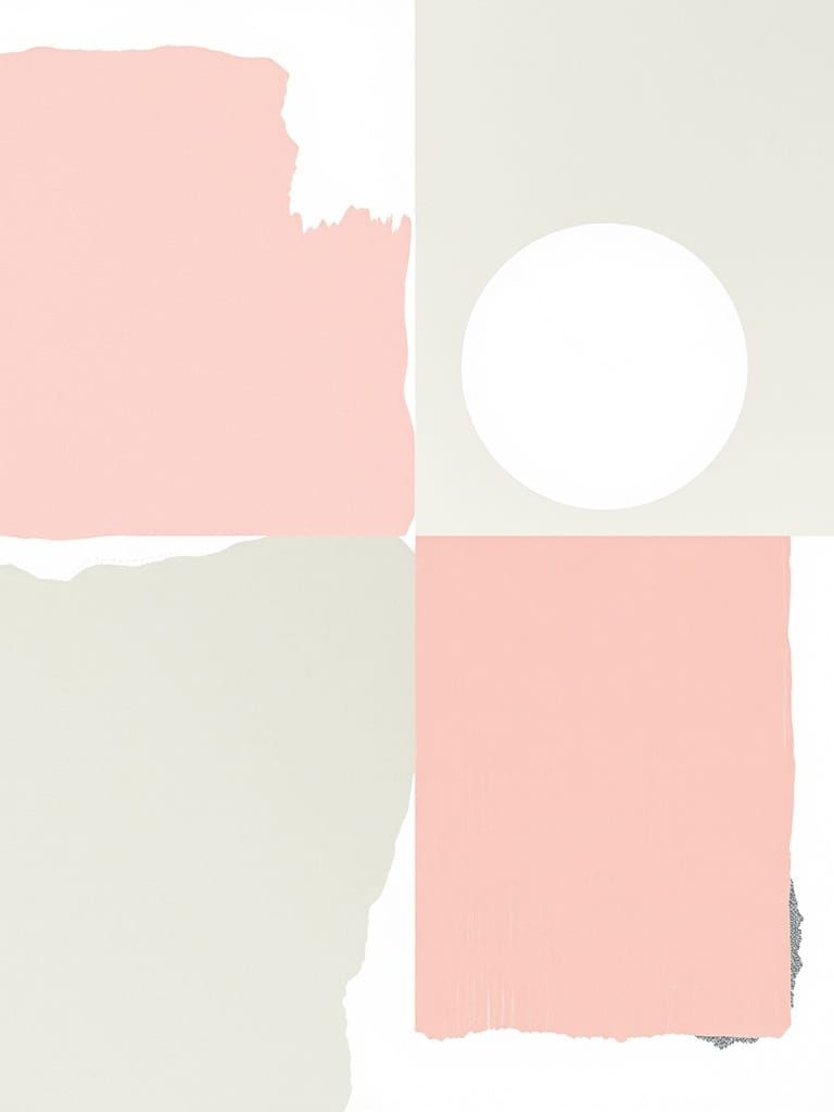 Geometric Expressionist Moodboard in Pastel Hues