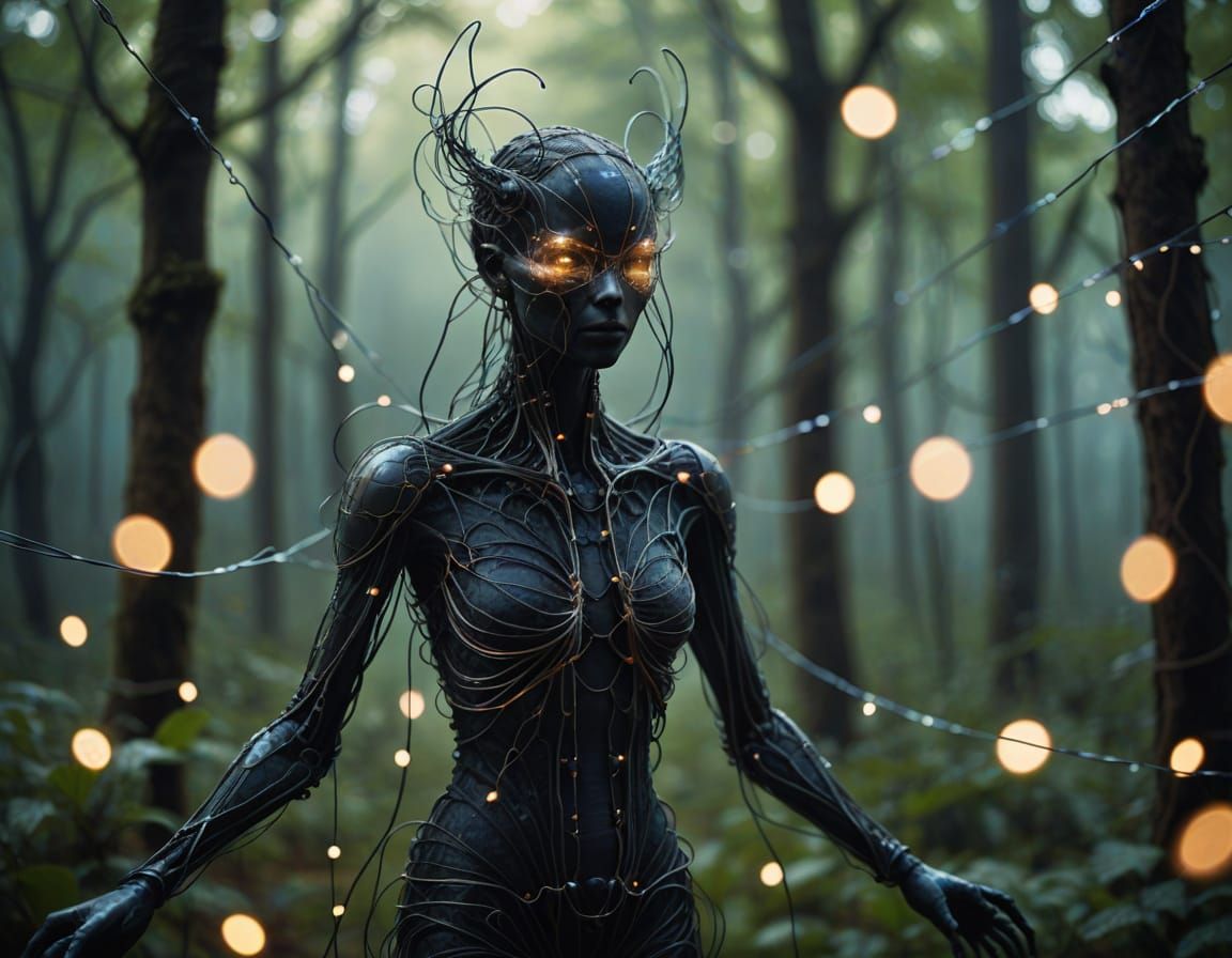 Ethereal Creature in a Surreal, Fantastical Atmosphere