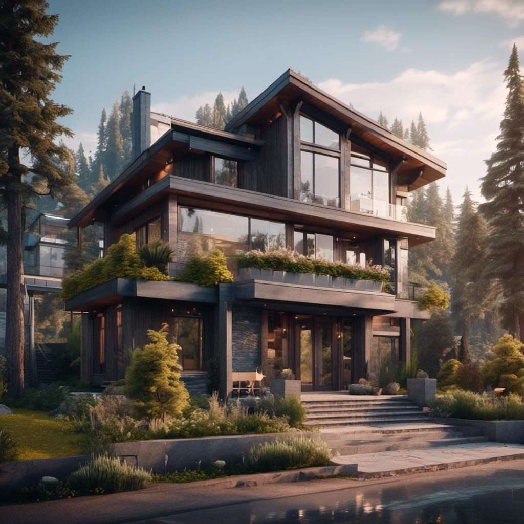 Modern Washington Home in Cinematic 3D Style