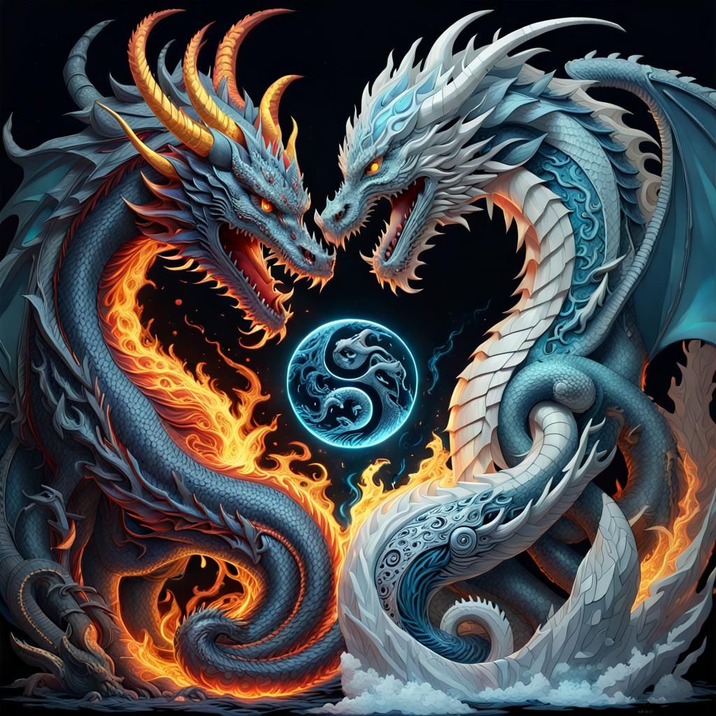 Fire and Ice Dragons