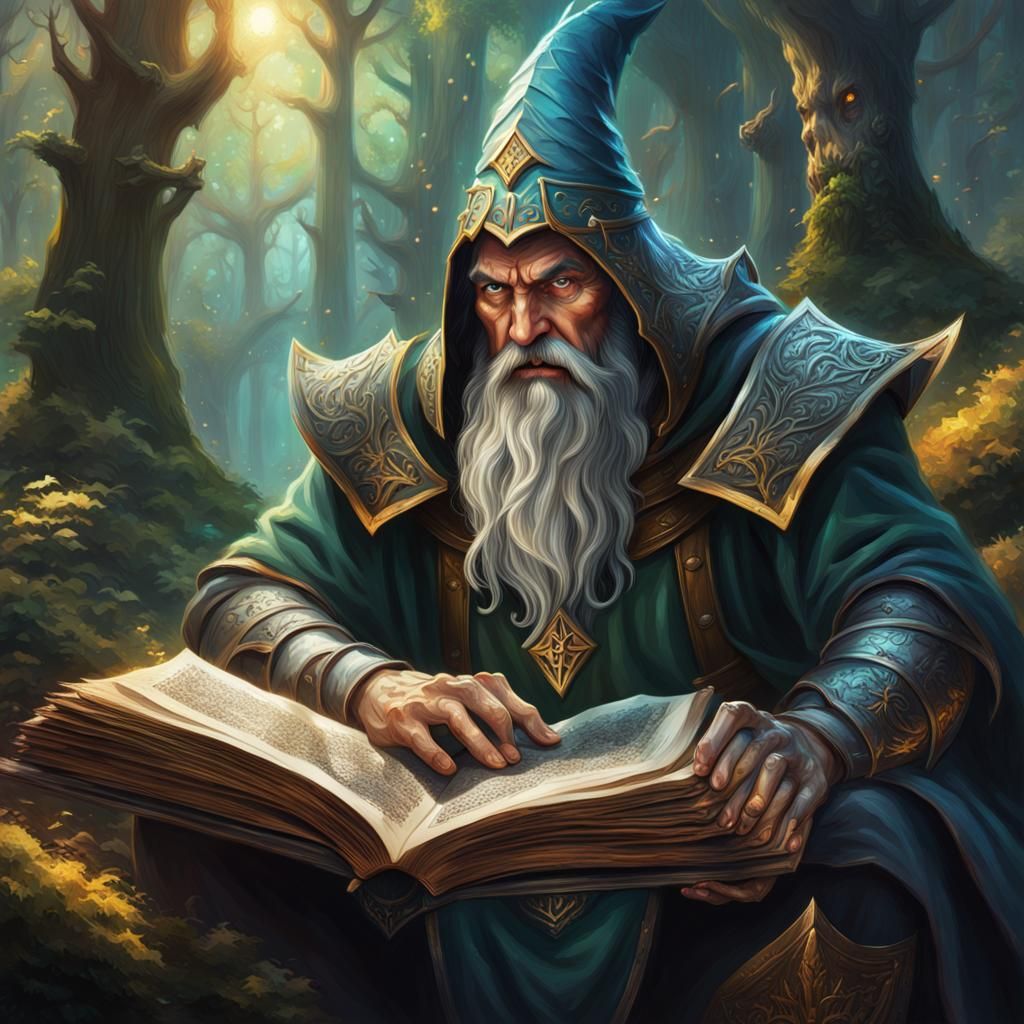 Fantasy Land Emerges from Grimoire with Wizard