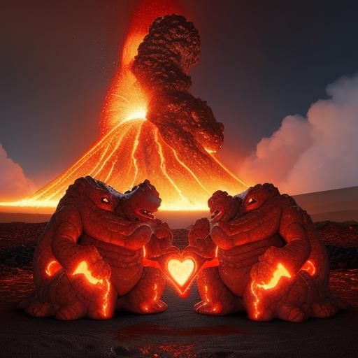 Romantic Lava Monsters Eruption of Love