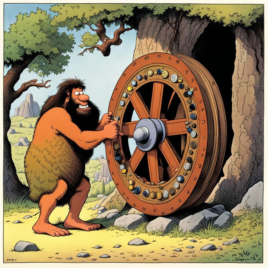 Thag's new invention "the wheel" was sure to be a hit. But t...