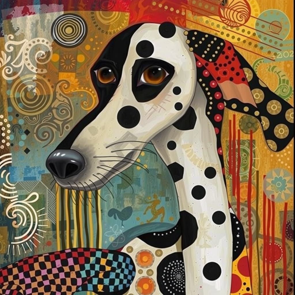 Portrait of a Dalmatian